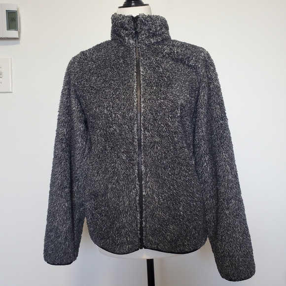 Uniqlo Fluffy Yarn Fleece Sherpa Sweater Jacket - Picture 2 of 9